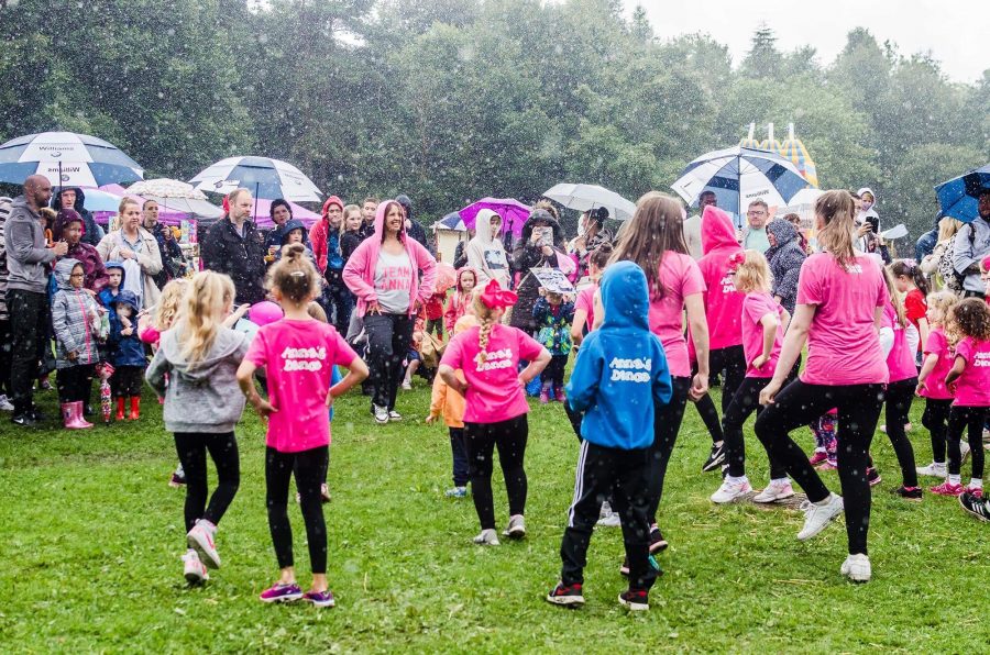 Dancing in the Rain at the Duck Race